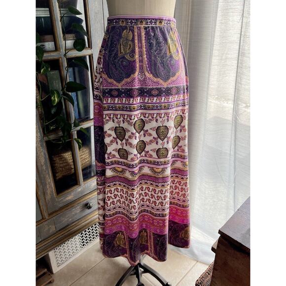 Lily Star 90s Y2K Bohemian Maxi Skirt Pull On Women’s Size Large - Picture 1 of 6